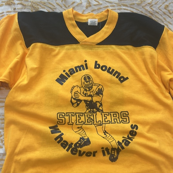 Steelers vintage t shirt #12 - Picture 3 of 3